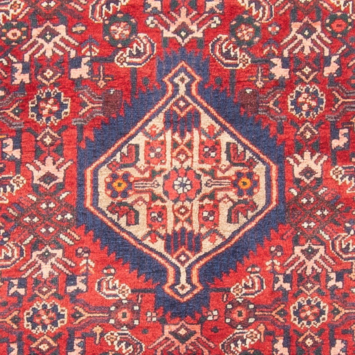 Tapis de couloir Tapis persan - Nomadic - 293 x 106 cm - rouge