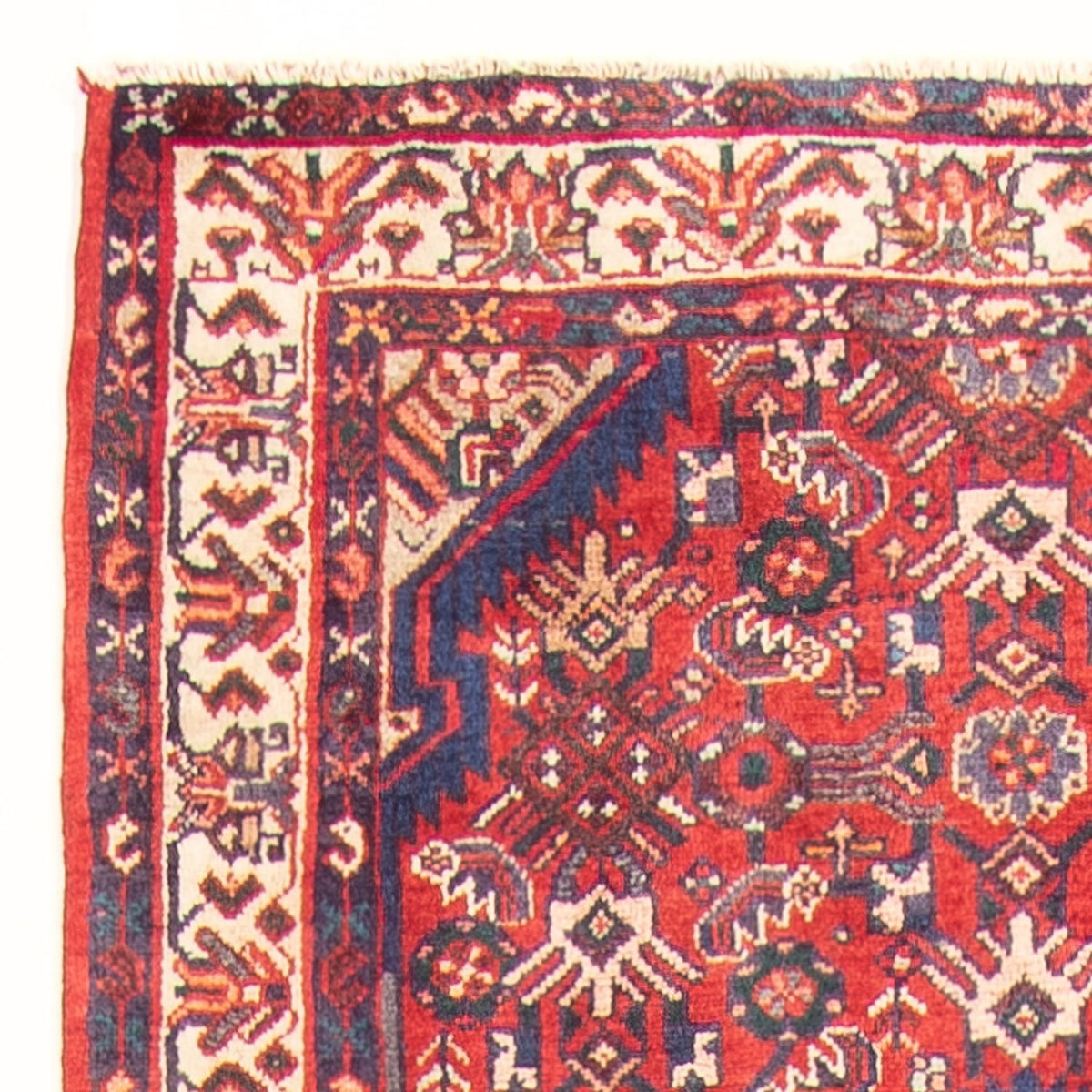 Tapis de couloir Tapis persan - Nomadic - 293 x 106 cm - rouge