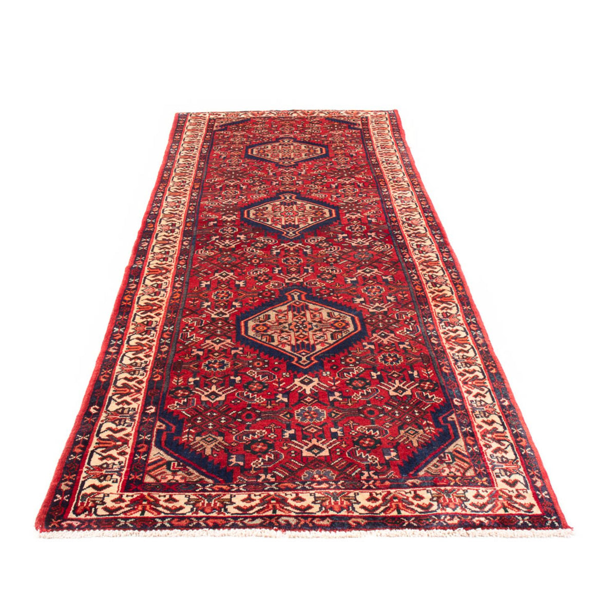 Tapis de couloir Tapis persan - Nomadic - 293 x 106 cm - rouge