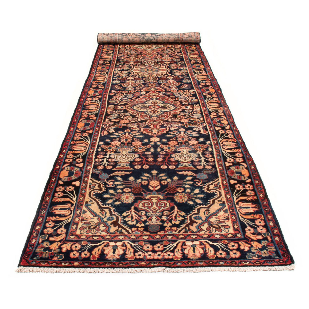 Tapis de couloir Tapis persan - Nomadic - 515 x 122 cm - bleu foncé