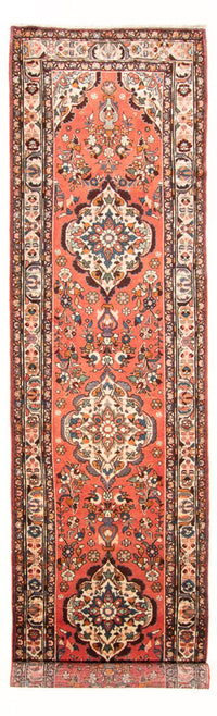 Tapis de couloir Tapis persan - Nomadic - 449 x 127 cm - rouge
