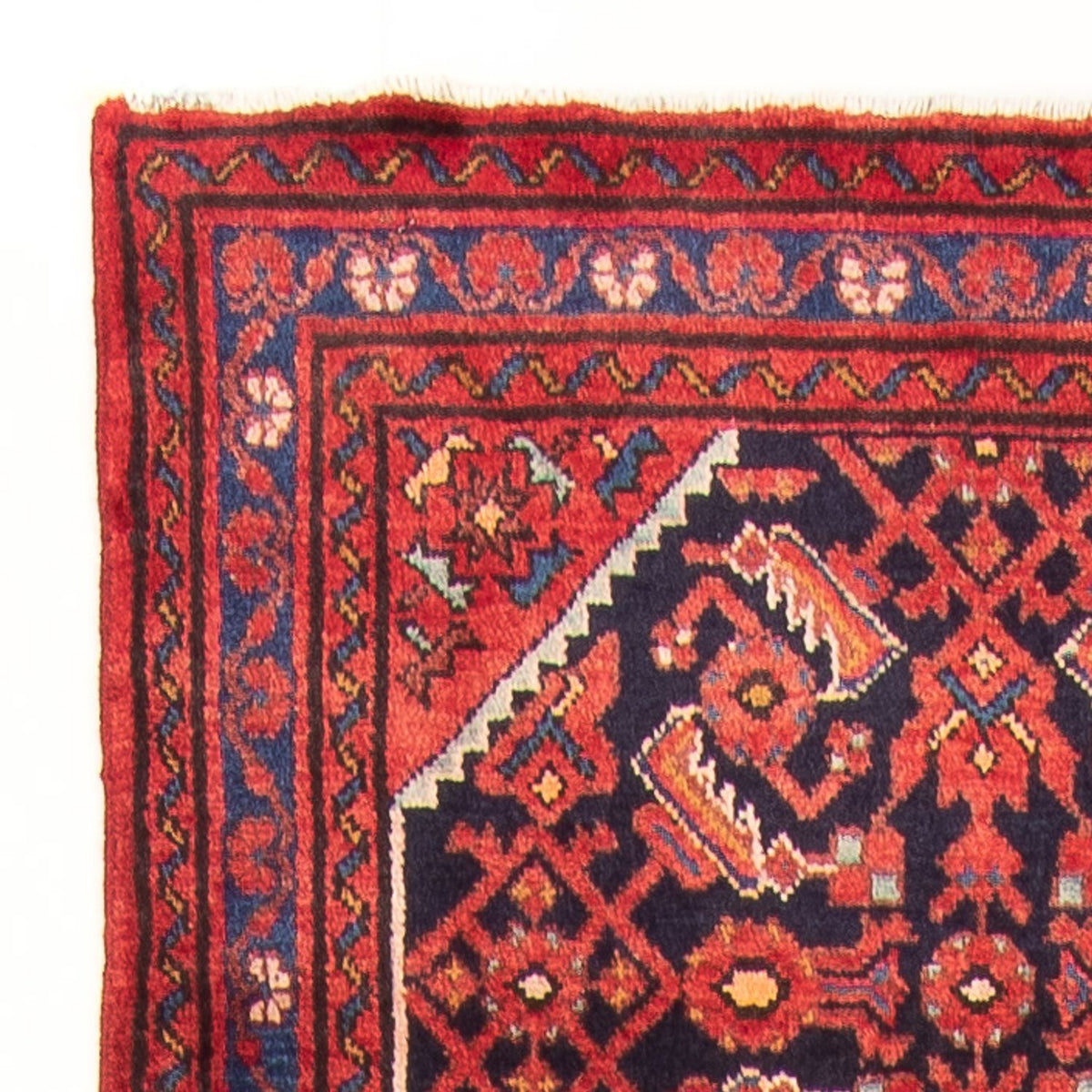 Tapis de couloir Tapis persan - Nomadic - 410 x 108 cm - bleu foncé