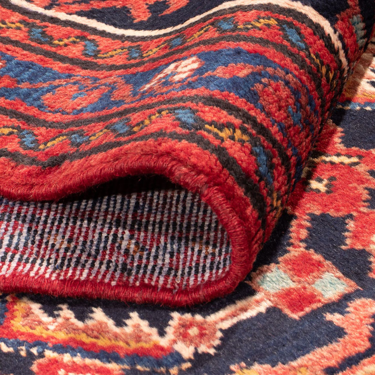 Tapis de couloir Tapis persan - Nomadic - 410 x 108 cm - bleu foncé