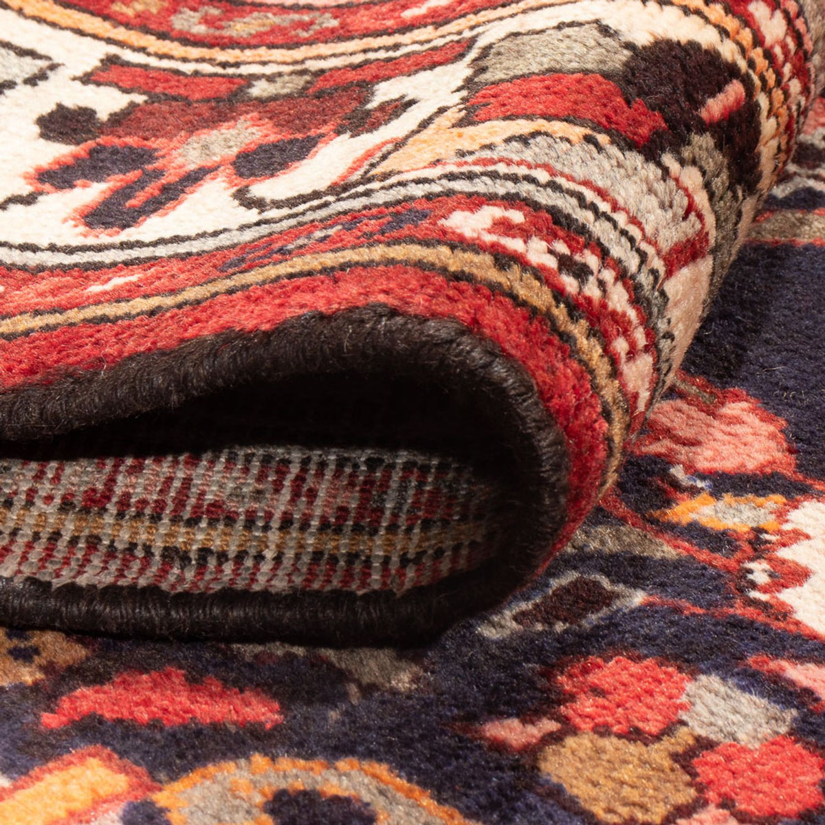 Tapis de couloir Tapis persan - Nomadic - 391 x 100 cm - bleu foncé