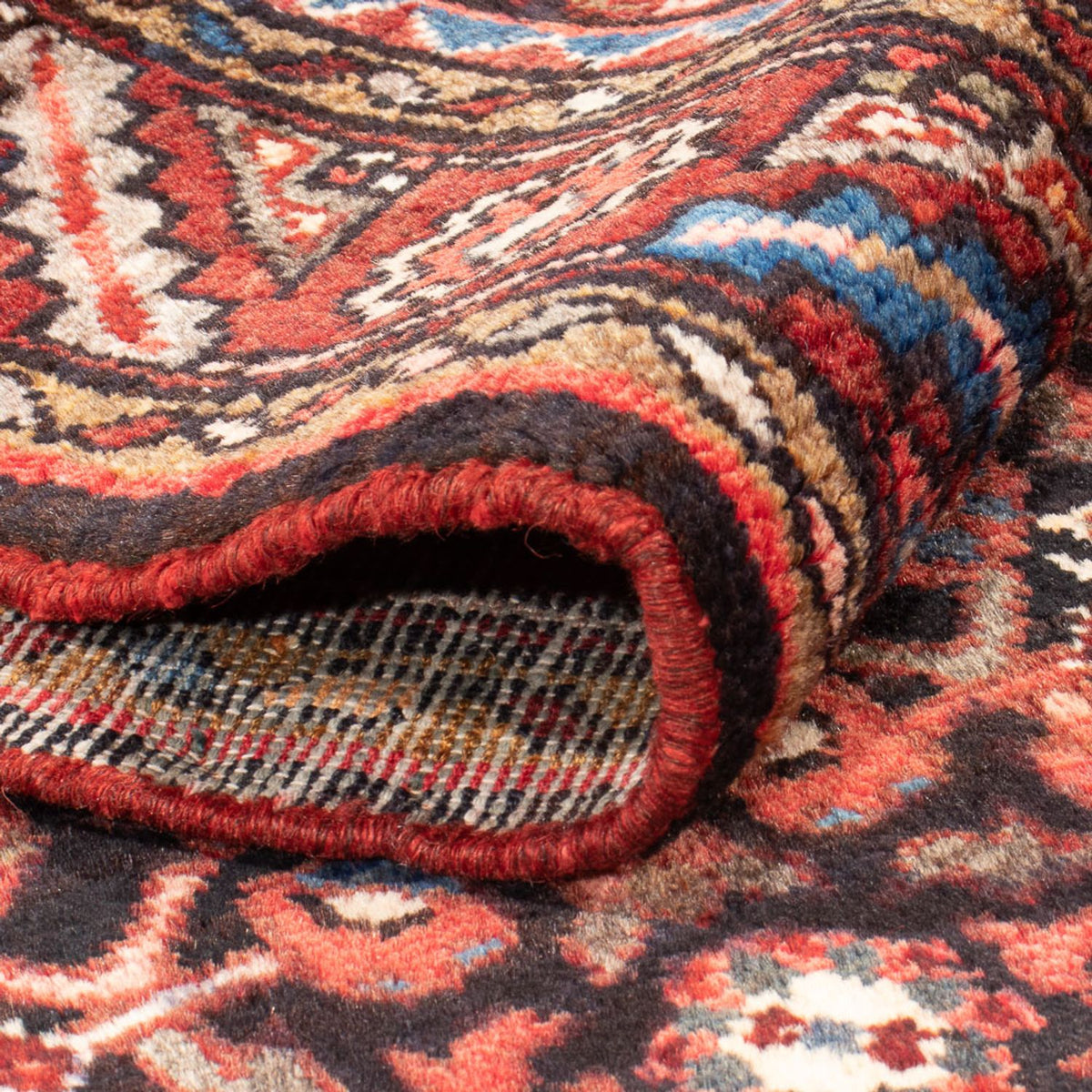 Tapis de couloir Tapis persan - Nomadic - 405 x 107 cm - bleu foncé