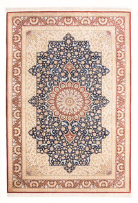 Tapis en soie - Ghom soie - Premium - 287 x 196 cm - bleu