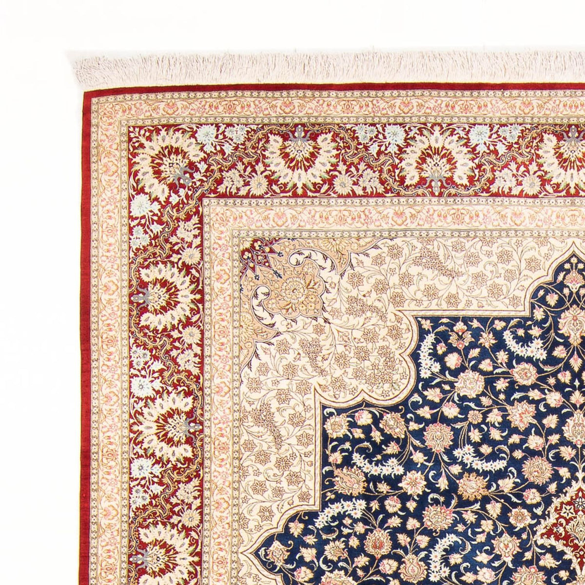 Tapis en soie - Ghom soie - Premium - 287 x 196 cm - bleu