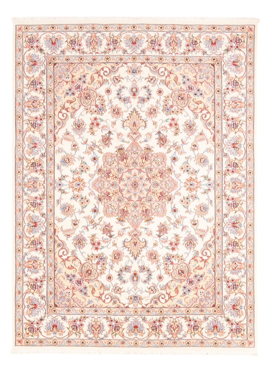 Tapis persan - Tabriz - 198 x 149 cm - crème