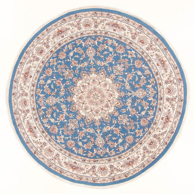 Tapis persan - Tabriz - Royal ronde  - 200 x 200 cm - bleu
