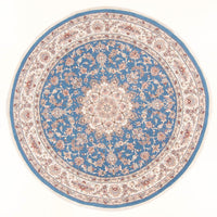 Tapis persan - Tabriz - Royal ronde  - 200 x 200 cm - bleu
