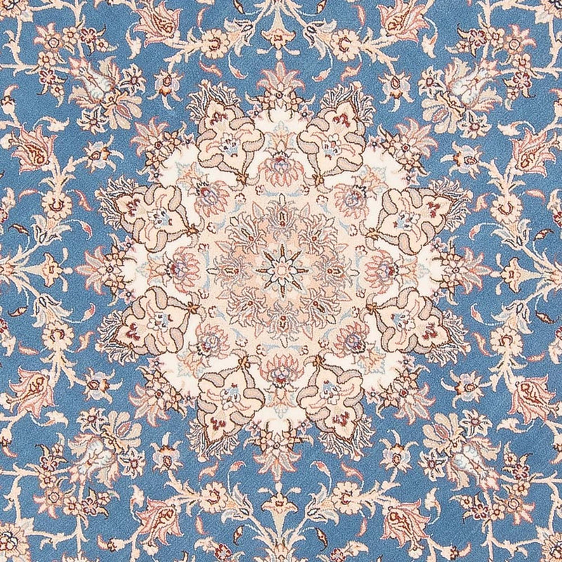 Tapis persan - Tabriz - Royal ronde  - 200 x 200 cm - bleu