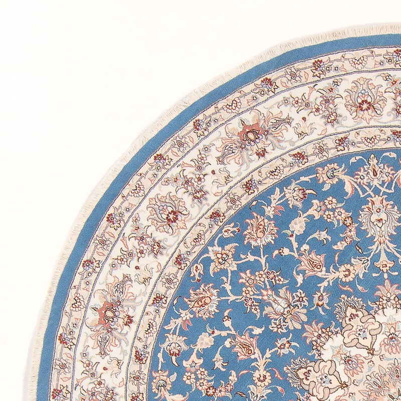 Tapis persan - Tabriz - Royal ronde  - 200 x 200 cm - bleu