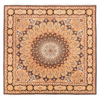 Tapis persan - Tabriz - Royal carré  - 200 x 200 cm - beige clair