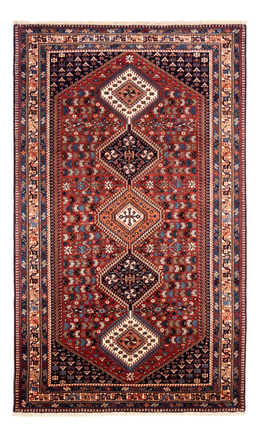 Tapis persan - Nomadic - 252 x 152 cm - rouge