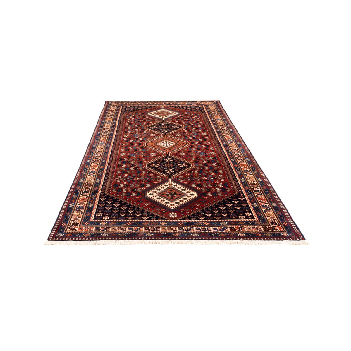 Tapis persan - Nomadic - 252 x 152 cm - rouge
