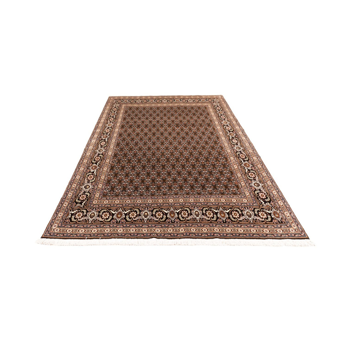 Tapis persan - Tabriz - Royal - 237 x 178 cm - bleu foncé