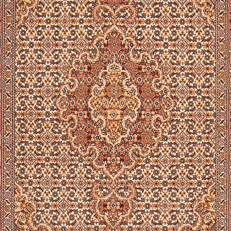 Tapis de couloir Tapis persan - Tabriz - Royal - 400 x 78 cm - beige