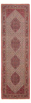 Tapis de couloir Tapis persan - Bidjar - 305 x 90 cm - beige