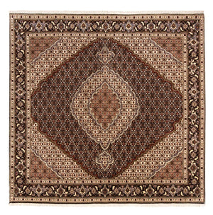 Tapis persan - Tabriz - Royal carré  - 203 x 198 cm - beige foncé