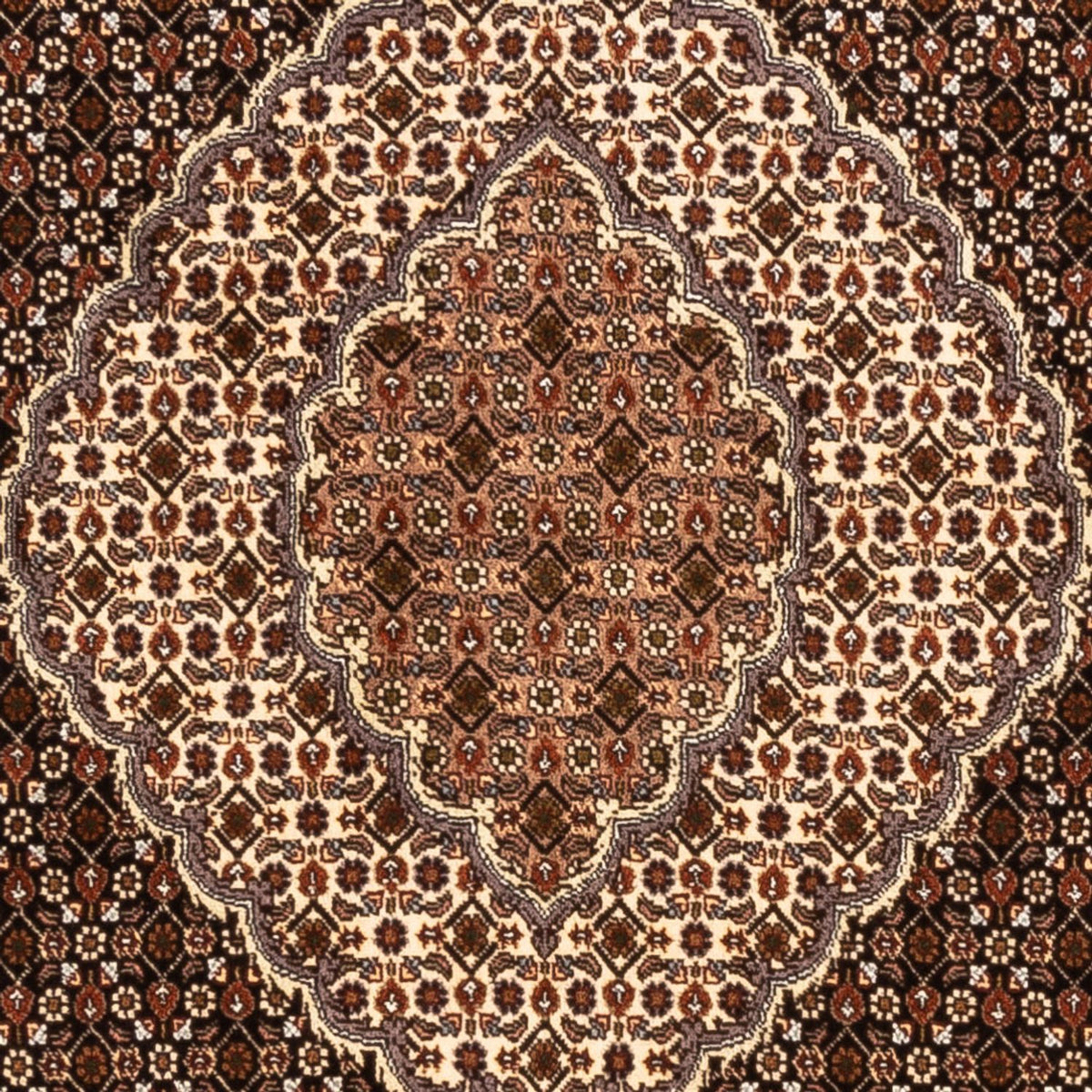 Tapis persan - Tabriz - Royal carré  - 203 x 198 cm - beige foncé