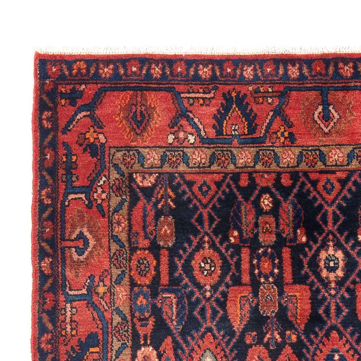 Tapis persan - Nomadic - 194 x 147 cm - bleu foncé