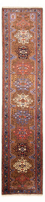 Tapis de couloir Tapis persan - Nomadic - 407 x 100 cm - multicolore