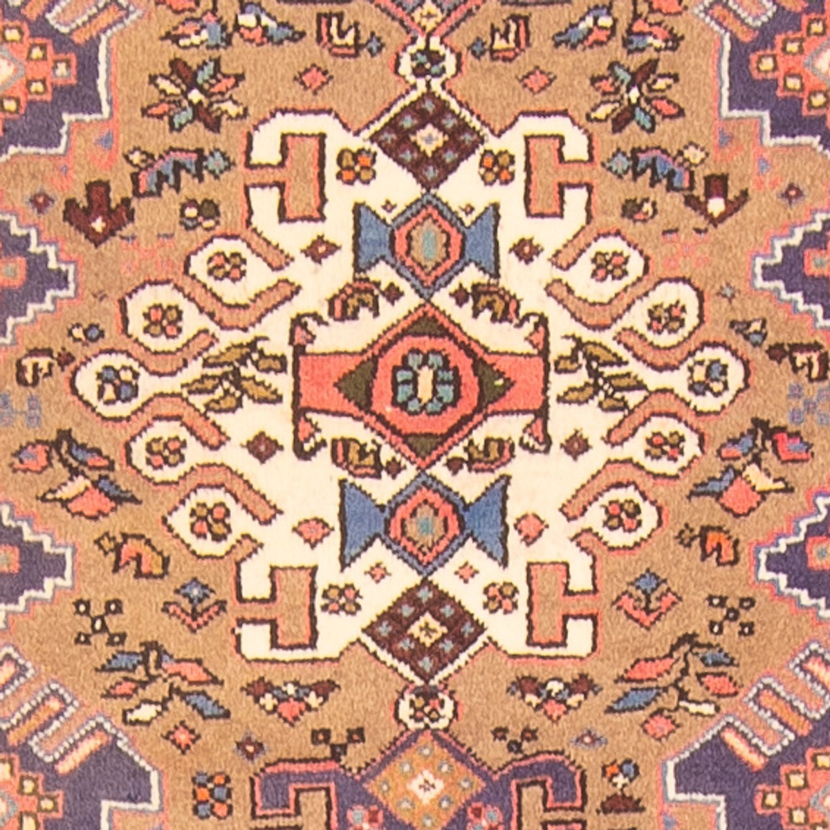 Tapis de couloir Tapis persan - Nomadic - 368 x 90 cm - multicolore