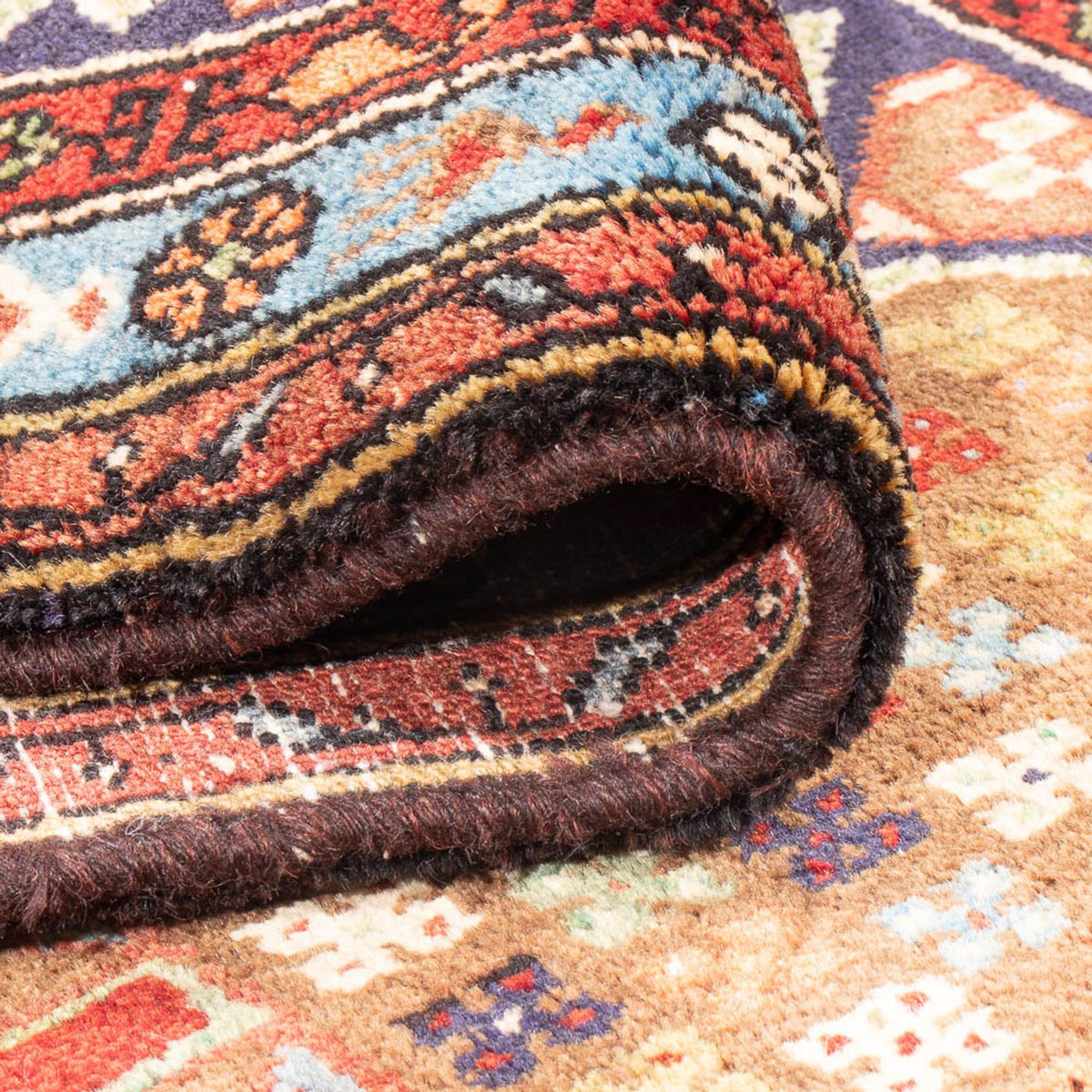 Tapis de couloir Tapis persan - Nomadic - 385 x 100 cm - multicolore