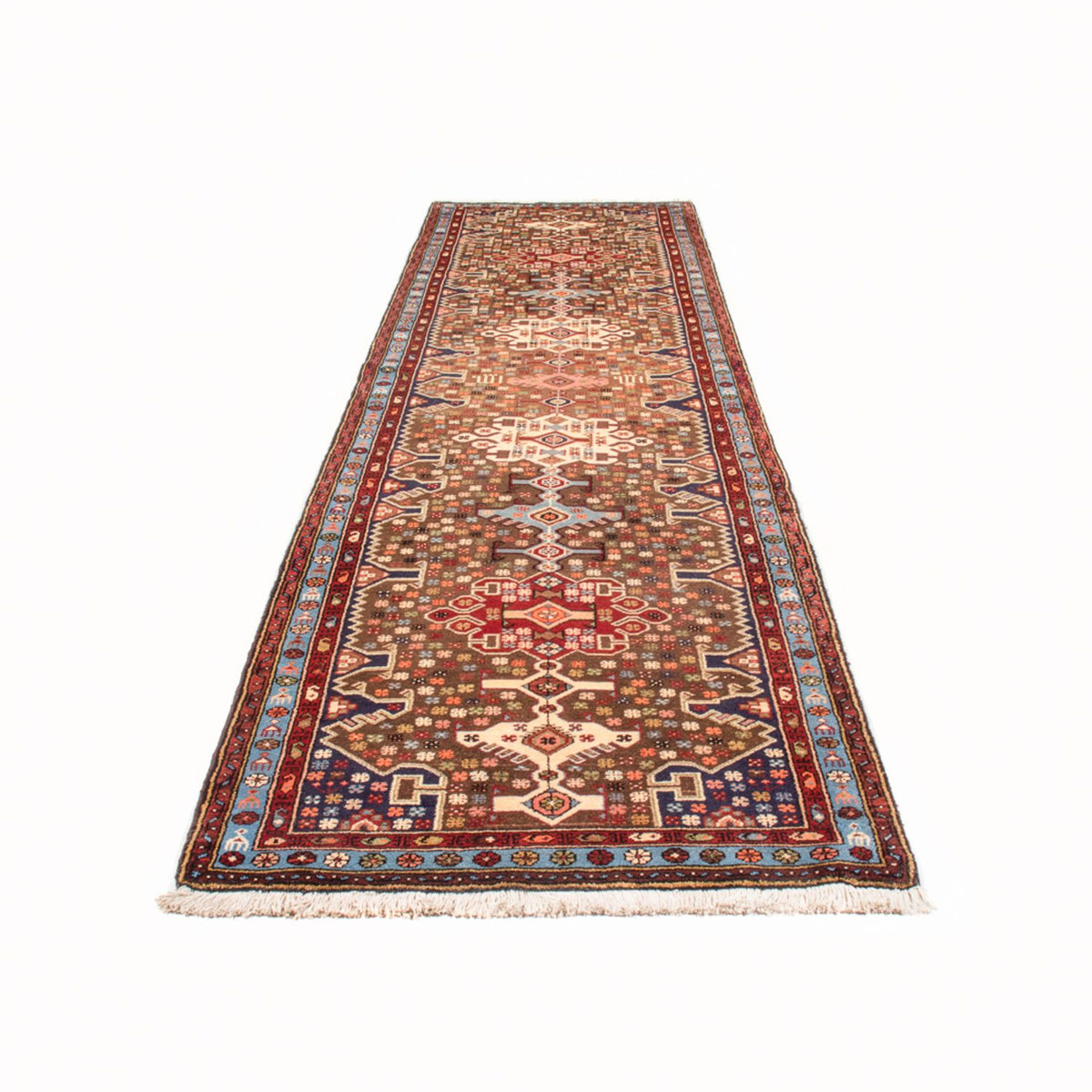 Tapis de couloir Tapis persan - Nomadic - 385 x 100 cm - multicolore