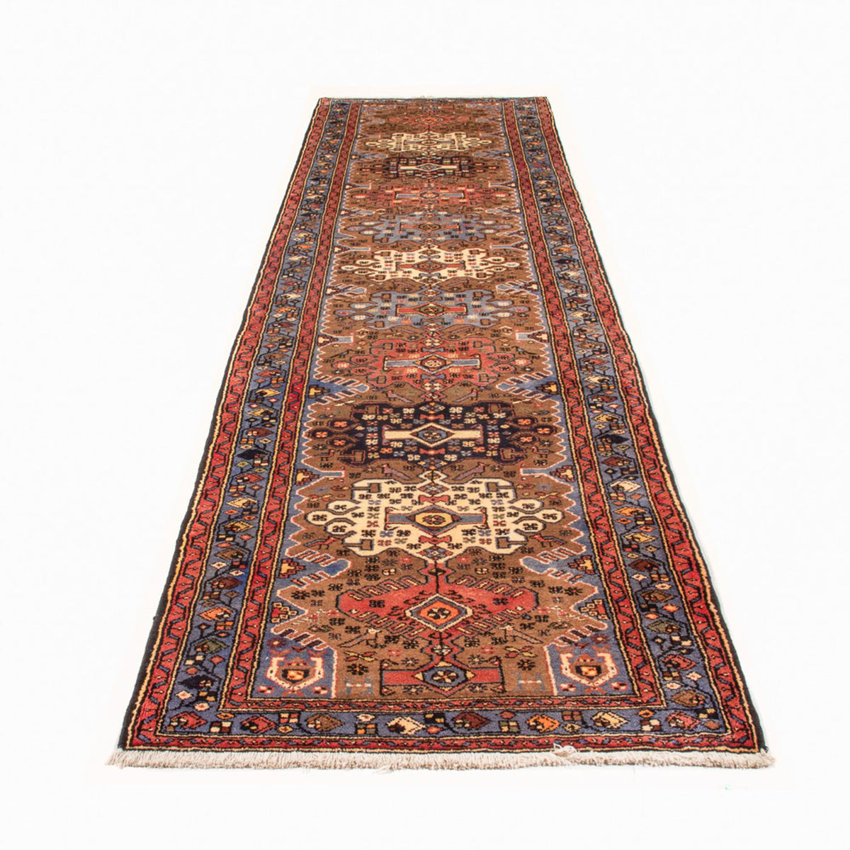 Tapis de couloir Tapis persan - Nomadic - 390 x 100 cm - multicolore