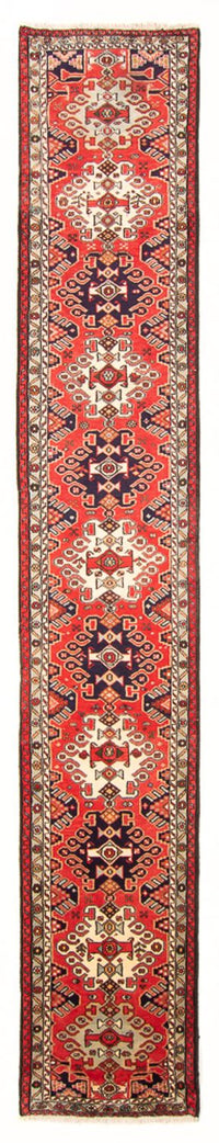 Tapis de couloir Tapis persan - Nomadic - 395 x 80 cm - rouge