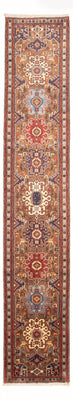 Tapis de couloir Tapis persan - Nomadic - 400 x 92 cm - multicolore