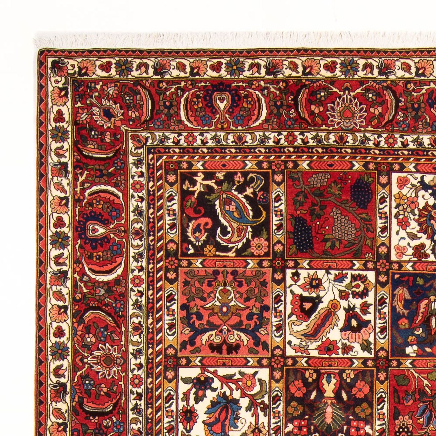 Tapis persan - Nomadic - 314 x 210 cm - rouge foncé
