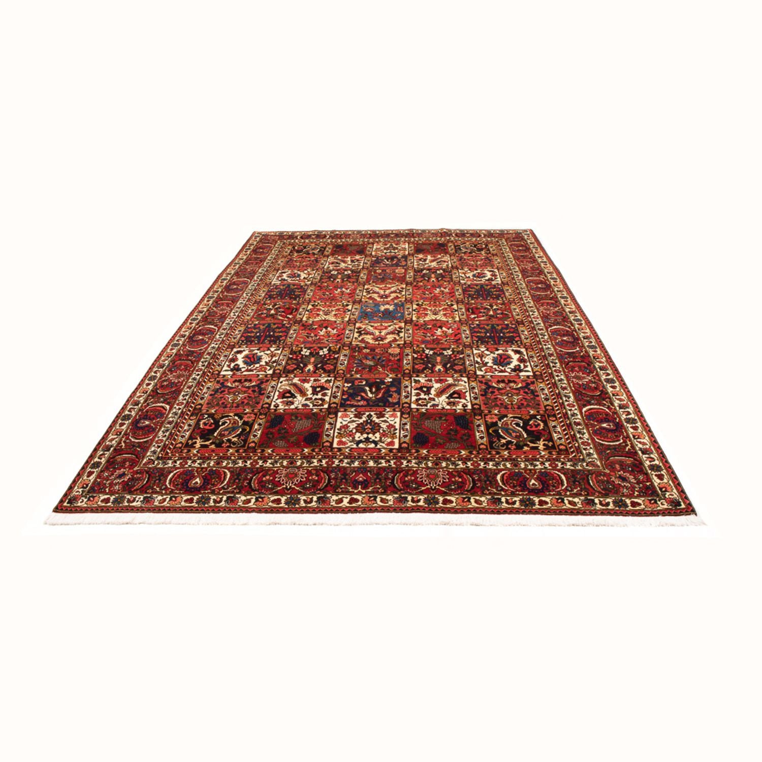 Tapis persan - Nomadic - 314 x 210 cm - rouge foncé