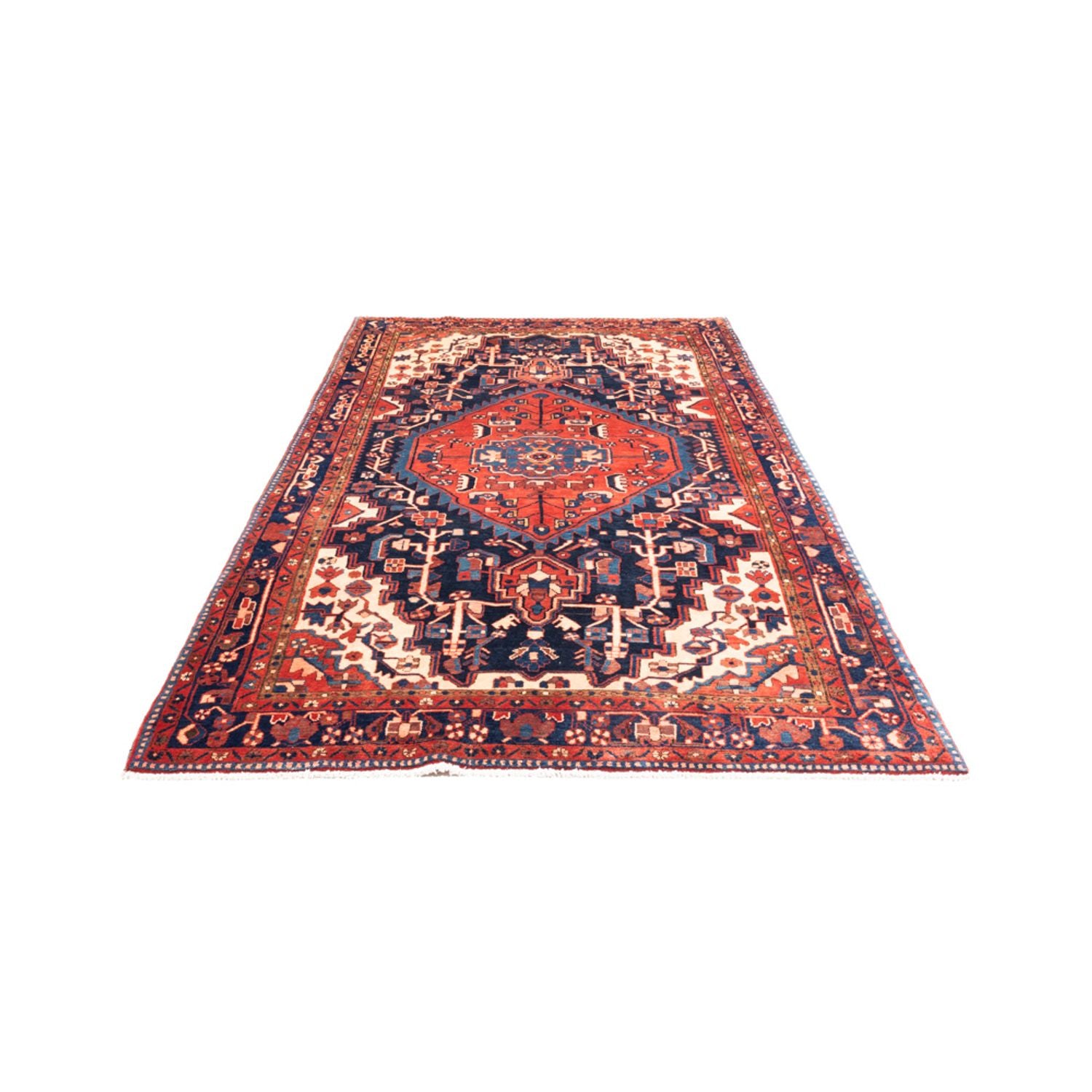 Tapis persan - Nomadic - 325 x 175 cm - bleu foncé