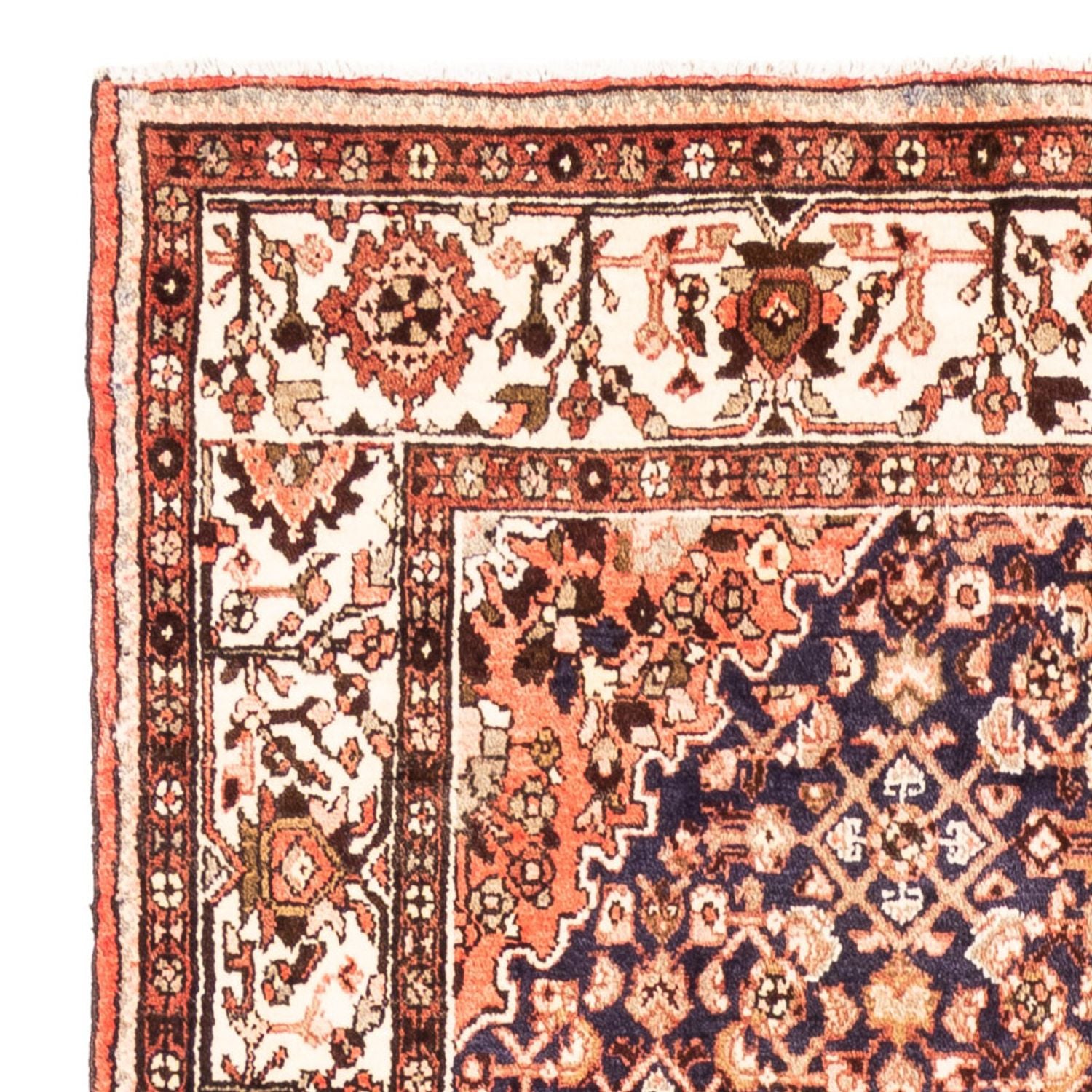Tapis persan - Nomadic - 322 x 163 cm - bleu foncé