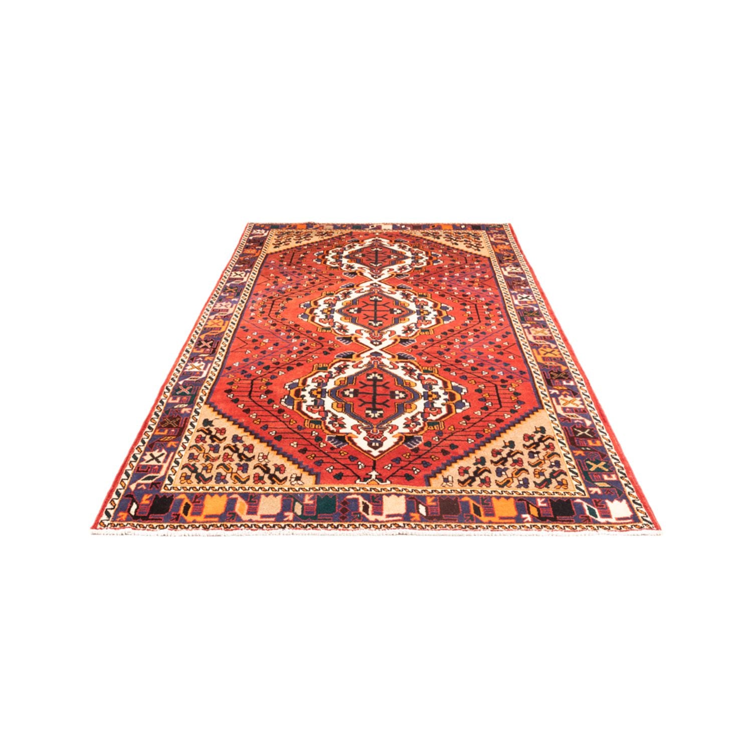Tapis persan - Nomadic - 300 x 160 cm - rouge