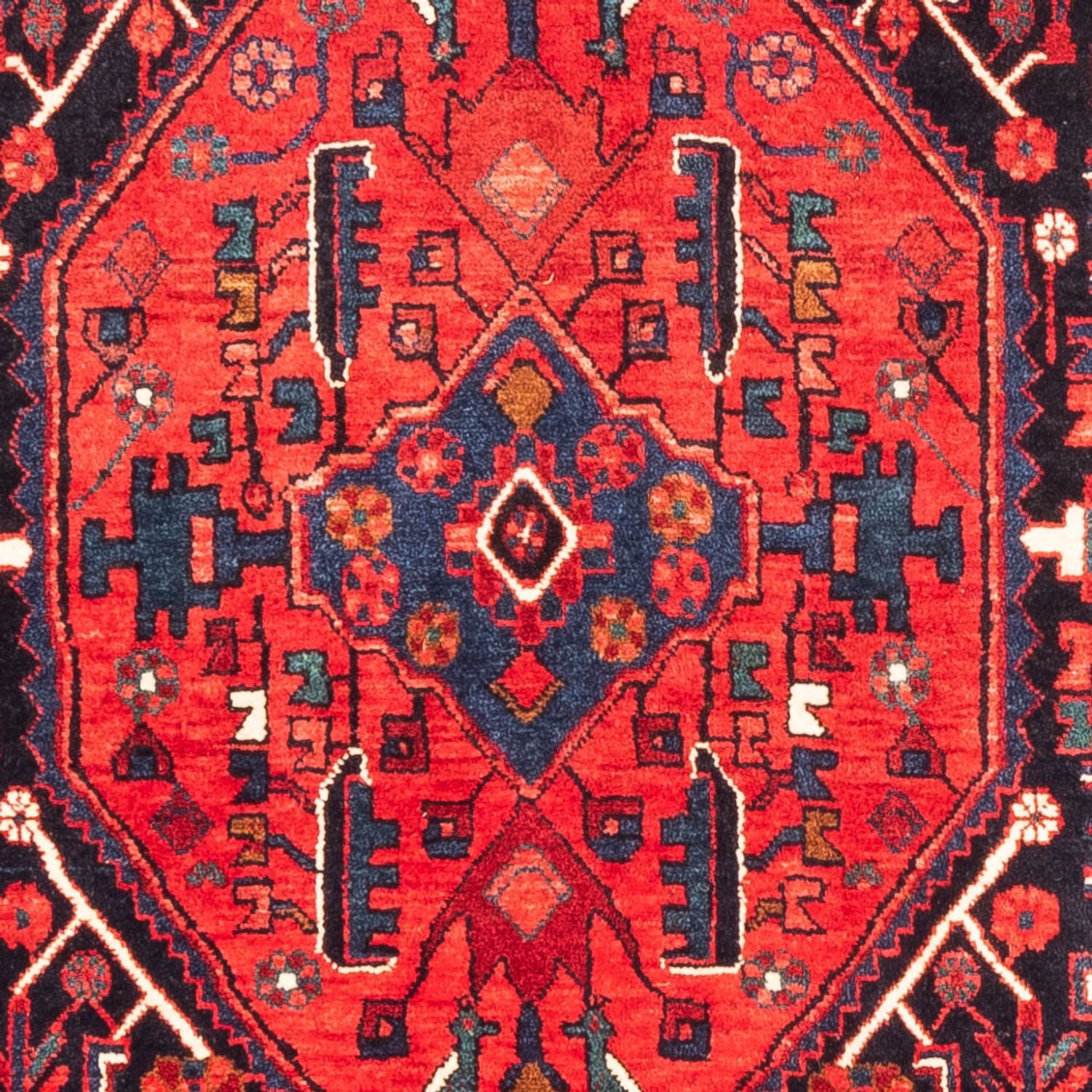 Tapis persan - Nomadic - 310 x 154 cm - bleu foncé
