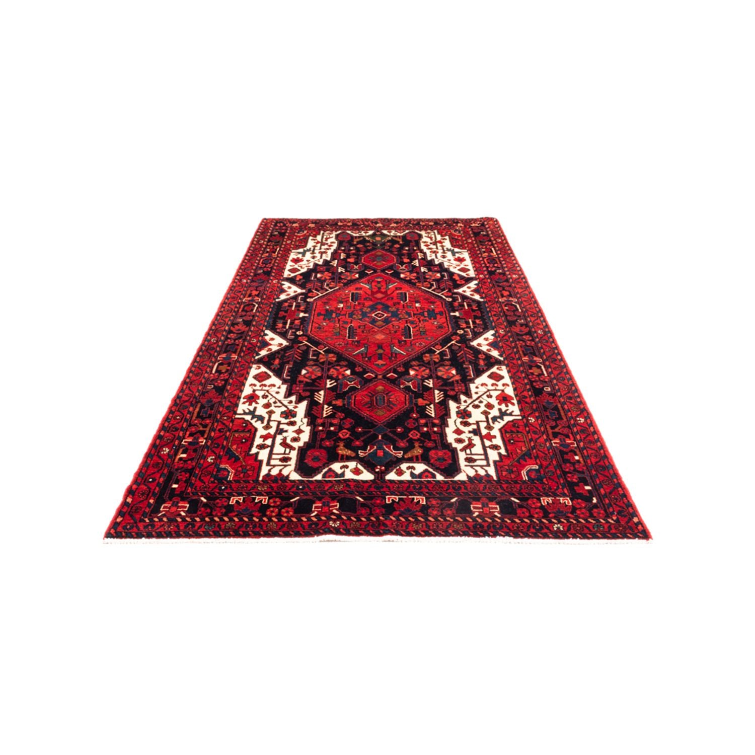 Tapis persan - Nomadic - 310 x 154 cm - bleu foncé