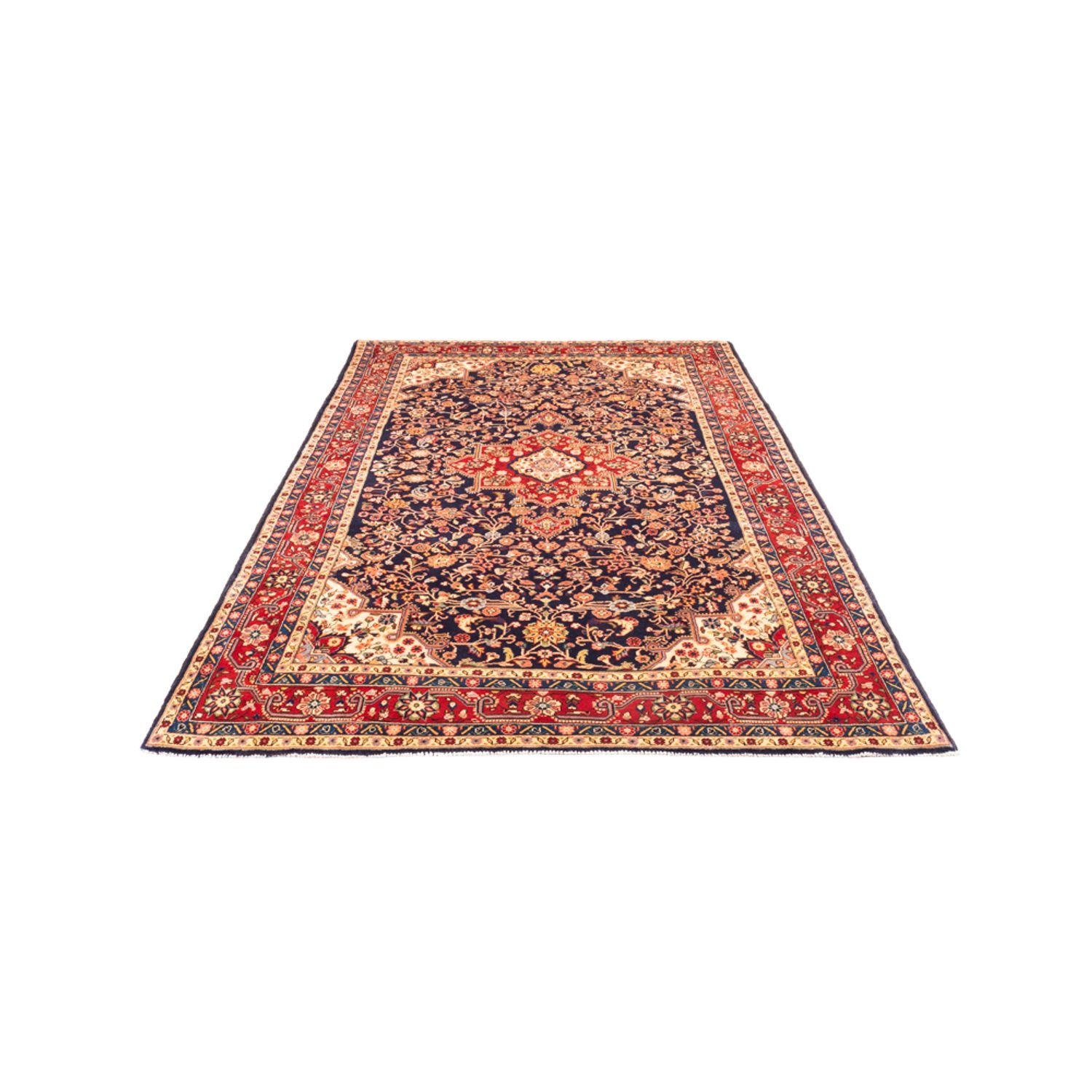 Tapis persan - Nomadic - 282 x 156 cm - bleu foncé