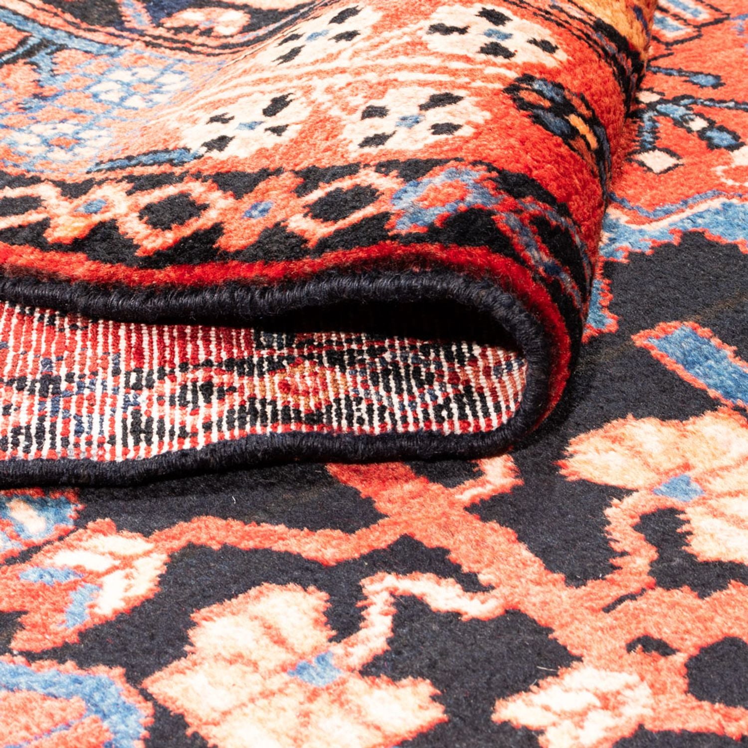 Tapis persan - Nomadic - 275 x 153 cm - bleu foncé