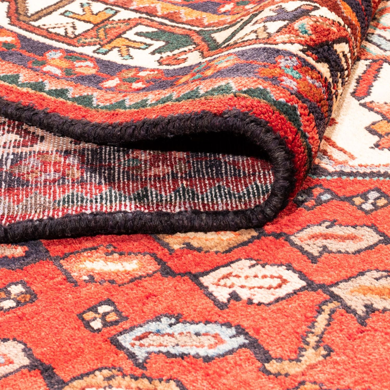 Tapis persan - Nomadic - 290 x 153 cm - rouge
