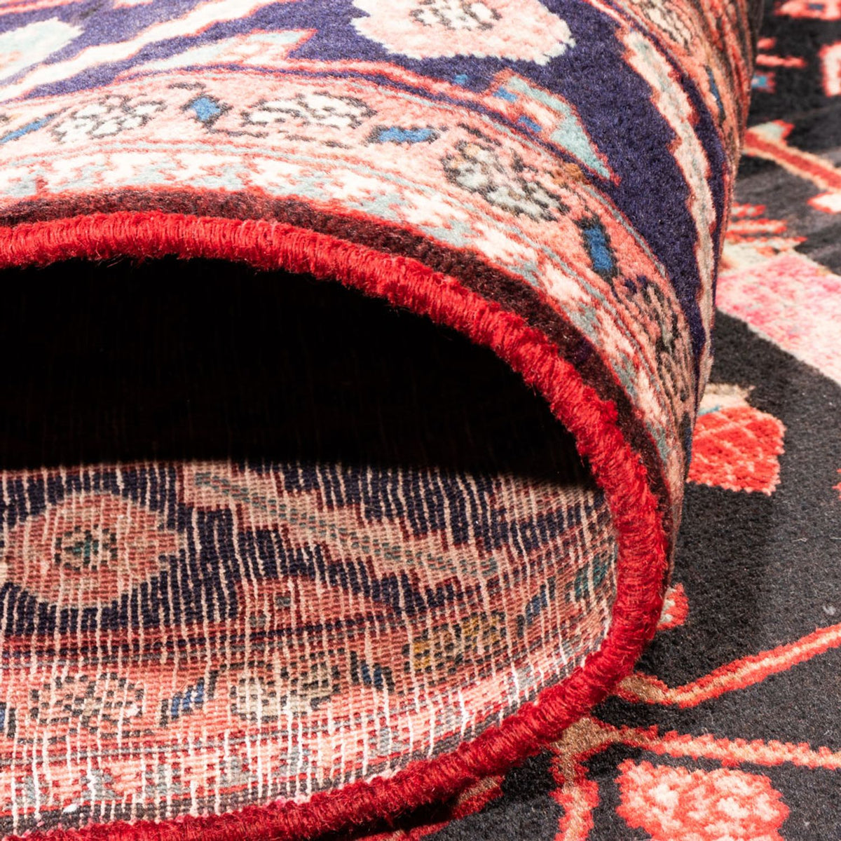 Tapis persan - Nomadic - 270 x 152 cm - bleu foncé