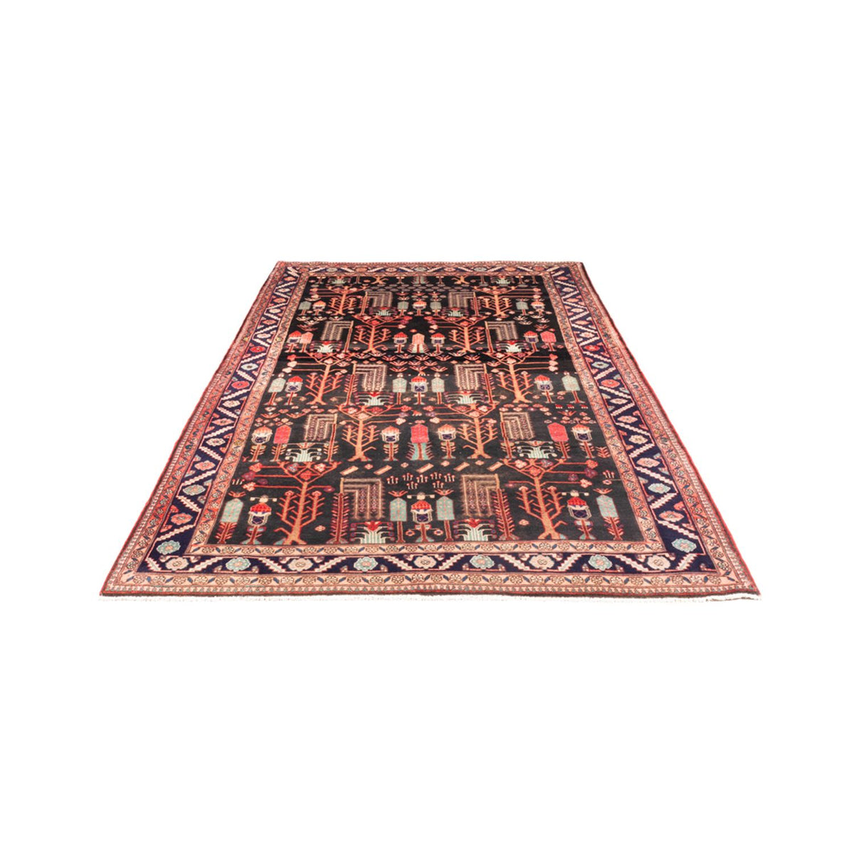 Tapis persan - Nomadic - 270 x 152 cm - bleu foncé