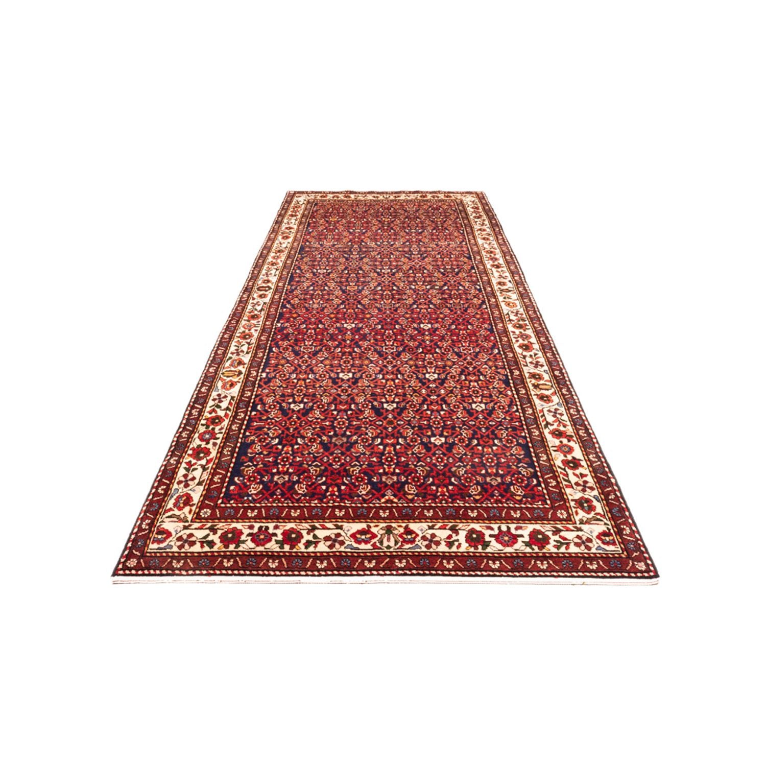 Tapis de couloir Tapis persan - Nomadic - 375 x 150 cm - rouge