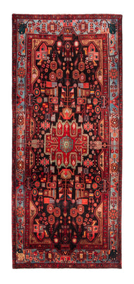 Tapis de couloir Tapis persan - Nomadic - 343 x 154 cm - bleu foncé