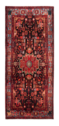 Tapis de couloir Tapis persan - Nomadic - 343 x 154 cm - bleu foncé