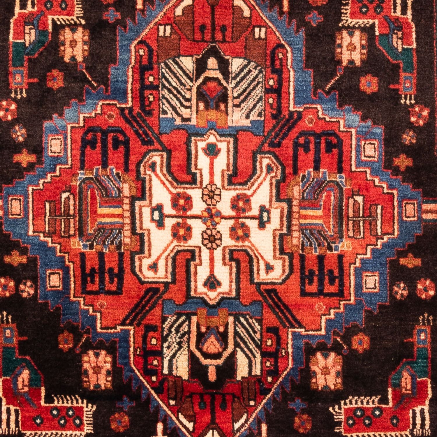 Tapis persan - Nomadic - 330 x 165 cm - rouge