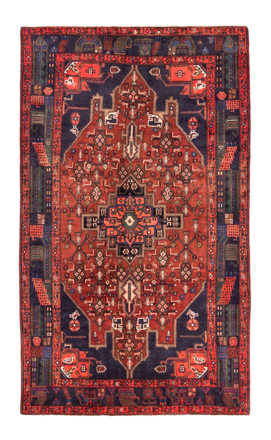 Tapis persan - Nomadic - 270 x 160 cm - rouge
