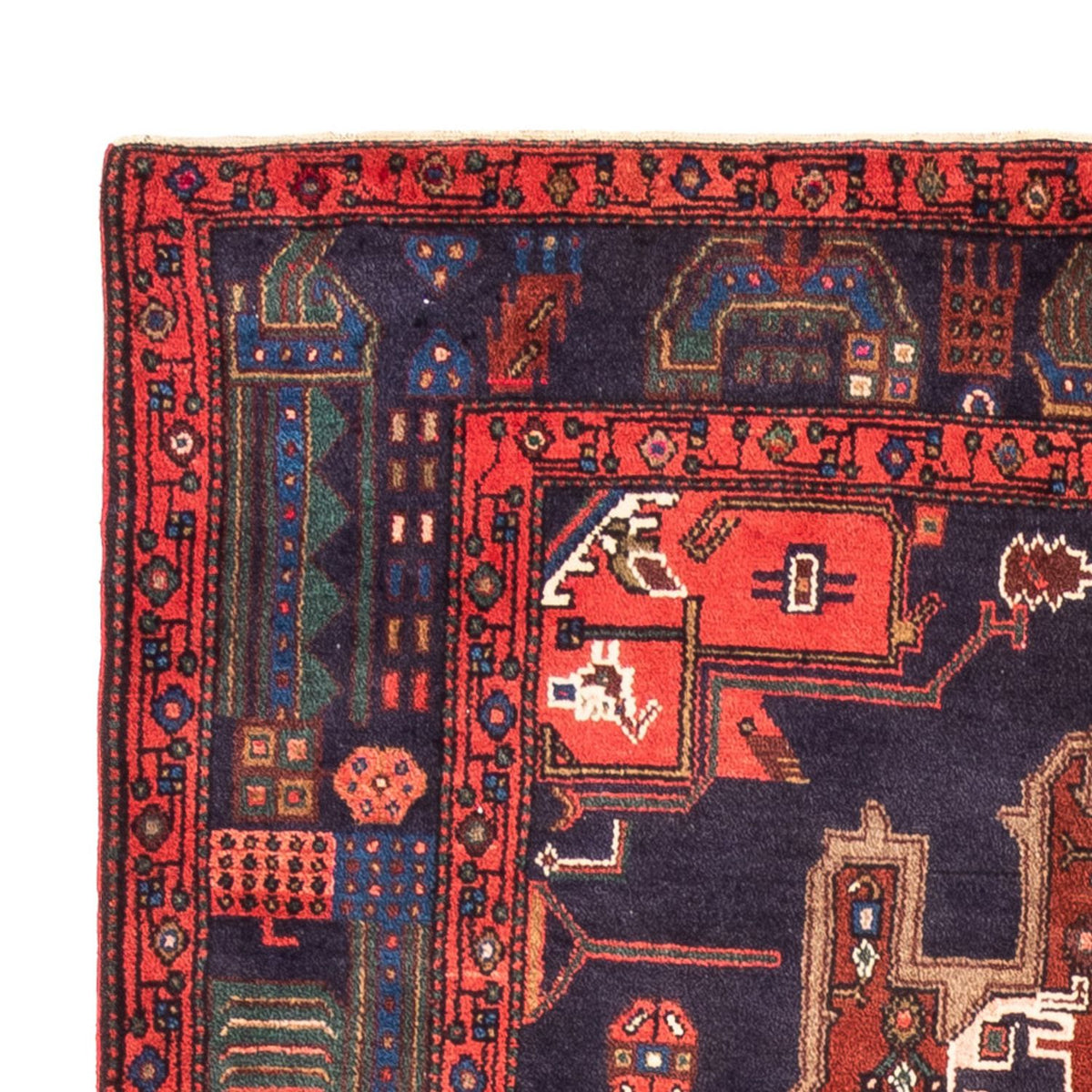Tapis persan - Nomadic - 270 x 160 cm - rouge